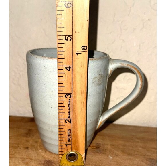 Handcrafted Stoneware Mug 5" Tall Dishwasher & Microwave Safe - Picture 3 of 4